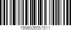 Código de barras (EAN, GTIN, SKU, ISBN): '7898035551511'