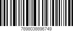 Código de barras (EAN, GTIN, SKU, ISBN): '7898038896749'
