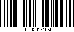 Código de barras (EAN, GTIN, SKU, ISBN): '7898039261850'