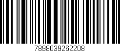 Código de barras (EAN, GTIN, SKU, ISBN): '7898039262208'