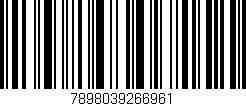 Código de barras (EAN, GTIN, SKU, ISBN): '7898039266961'