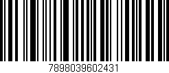 Código de barras (EAN, GTIN, SKU, ISBN): '7898039602431'