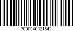 Código de barras (EAN, GTIN, SKU, ISBN): '7898040321642'