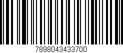 Código de barras (EAN, GTIN, SKU, ISBN): '7898043433700'