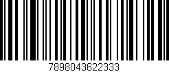 Código de barras (EAN, GTIN, SKU, ISBN): '7898043622333'