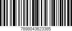 Código de barras (EAN, GTIN, SKU, ISBN): '7898043623385'