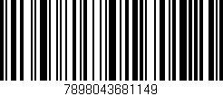 Código de barras (EAN, GTIN, SKU, ISBN): '7898043681149'