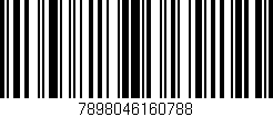 Código de barras (EAN, GTIN, SKU, ISBN): '7898046160788'