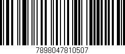 Código de barras (EAN, GTIN, SKU, ISBN): '7898047810507'
