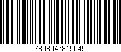 Código de barras (EAN, GTIN, SKU, ISBN): '7898047815045'