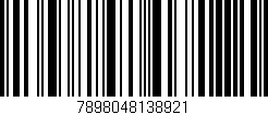 Código de barras (EAN, GTIN, SKU, ISBN): '7898048138921'
