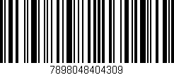 Código de barras (EAN, GTIN, SKU, ISBN): '7898048404309'