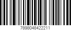 Código de barras (EAN, GTIN, SKU, ISBN): '7898048422211'