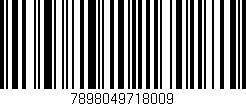 Código de barras (EAN, GTIN, SKU, ISBN): '7898049718009'
