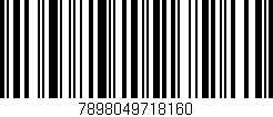 Código de barras (EAN, GTIN, SKU, ISBN): '7898049718160'