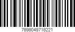 Código de barras (EAN, GTIN, SKU, ISBN): '7898049718221'