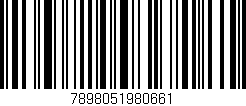 Código de barras (EAN, GTIN, SKU, ISBN): '7898051980661'