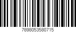 Código de barras (EAN, GTIN, SKU, ISBN): '7898053580715'
