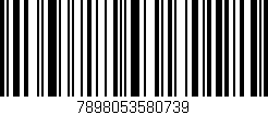 Código de barras (EAN, GTIN, SKU, ISBN): '7898053580739'