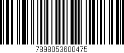 Código de barras (EAN, GTIN, SKU, ISBN): '7898053600475'
