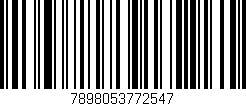 Código de barras (EAN, GTIN, SKU, ISBN): '7898053772547'