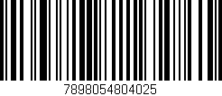 Código de barras (EAN, GTIN, SKU, ISBN): '7898054804025'