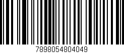 Código de barras (EAN, GTIN, SKU, ISBN): '7898054804049'