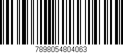 Código de barras (EAN, GTIN, SKU, ISBN): '7898054804063'