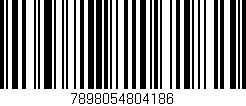 Código de barras (EAN, GTIN, SKU, ISBN): '7898054804186'