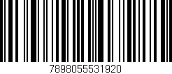 Código de barras (EAN, GTIN, SKU, ISBN): '7898055531920'