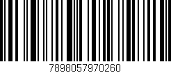 Código de barras (EAN, GTIN, SKU, ISBN): '7898057970260'