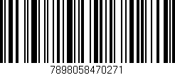 Código de barras (EAN, GTIN, SKU, ISBN): '7898058470271'