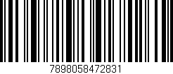 Código de barras (EAN, GTIN, SKU, ISBN): '7898058472831'