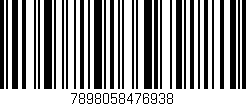 Código de barras (EAN, GTIN, SKU, ISBN): '7898058476938'