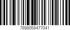 Código de barras (EAN, GTIN, SKU, ISBN): '7898058477041'