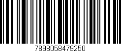 Código de barras (EAN, GTIN, SKU, ISBN): '7898058479250'