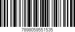 Código de barras (EAN, GTIN, SKU, ISBN): '7898059551535'