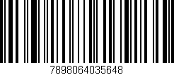 Código de barras (EAN, GTIN, SKU, ISBN): '7898064035648'