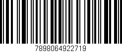 Código de barras (EAN, GTIN, SKU, ISBN): '7898064922719'