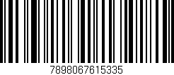 Código de barras (EAN, GTIN, SKU, ISBN): '7898067615335'