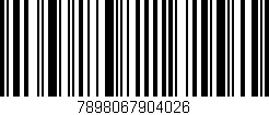 Código de barras (EAN, GTIN, SKU, ISBN): '7898067904026'