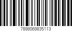 Código de barras (EAN, GTIN, SKU, ISBN): '7898069835113'