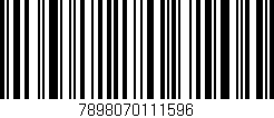 Código de barras (EAN, GTIN, SKU, ISBN): '7898070111596'