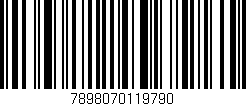 Código de barras (EAN, GTIN, SKU, ISBN): '7898070119790'
