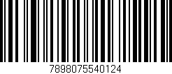 Código de barras (EAN, GTIN, SKU, ISBN): '7898075540124'