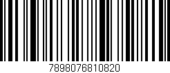 Código de barras (EAN, GTIN, SKU, ISBN): '7898076810820'