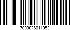 Código de barras (EAN, GTIN, SKU, ISBN): '7898076811353'