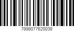 Código de barras (EAN, GTIN, SKU, ISBN): '7898077620039'