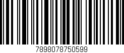Código de barras (EAN, GTIN, SKU, ISBN): '7898078750599'