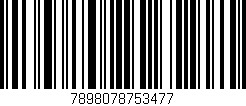 Código de barras (EAN, GTIN, SKU, ISBN): '7898078753477'